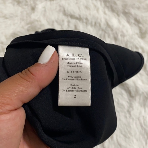 A.L.C. Ali Zip Top in Black - Picture 9 of 10